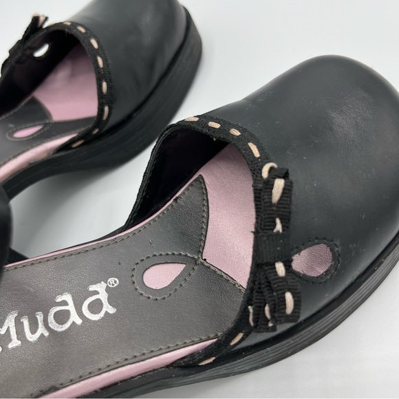 MUDD - Girls Black BlockHeel , Closed Toe Shoe sz 1 - Picture 6 of 6